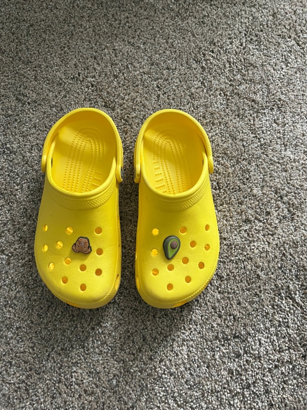 CROCS Yellow Classic Clog Sandals